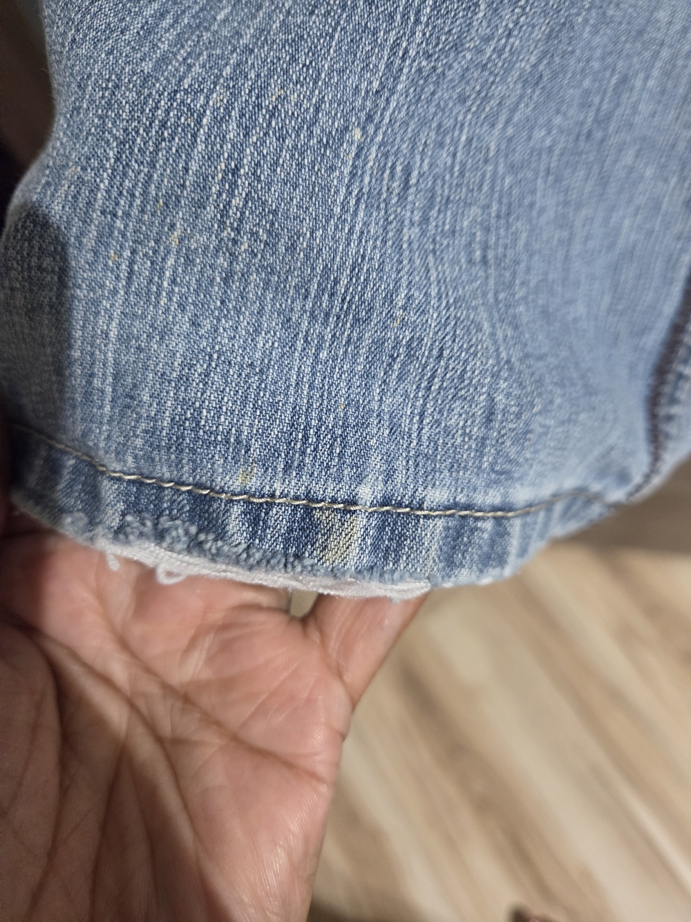 Cato Light Blue Denim Flared Maxi Skirt - Picture 6 of 12